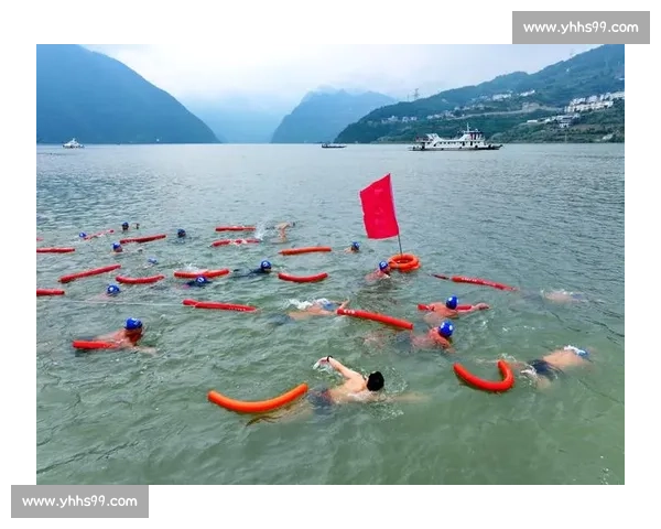 湖北首场冬泳赛巴东开赛 481 勇士逐浪三峡